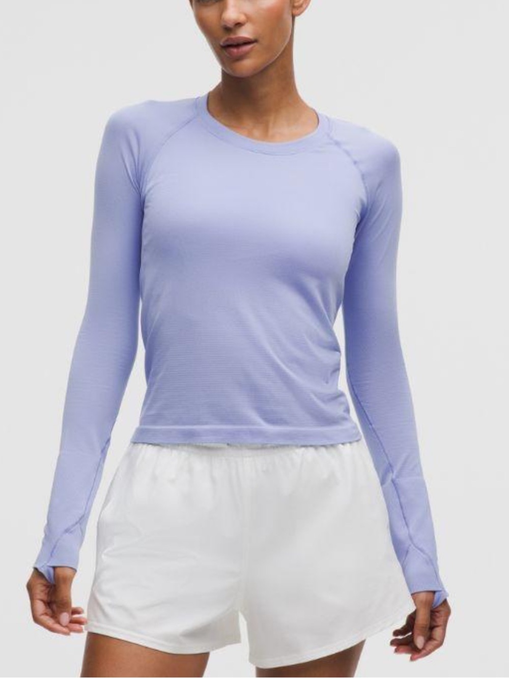 Lululemon Swiftly Tech Long-Sleeve Shirt 2.0 *Race Length tee Dark Lavender dusk